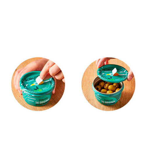 THE COOLIVES, PITTED GREEN AND BLACK ‘ON THE GO’ OLIVES