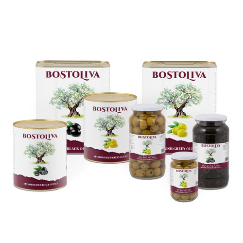 BLACK AND GREEN TABLE OLIVES