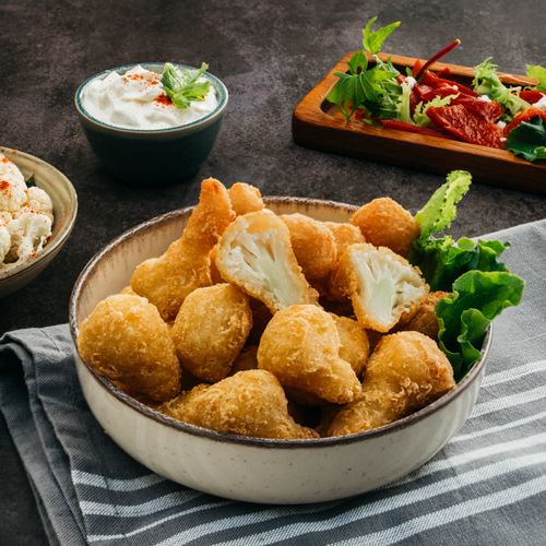 Battered cauliflower