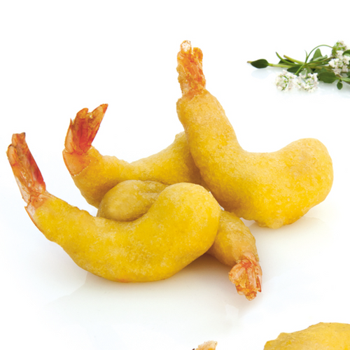 Coated prawns
