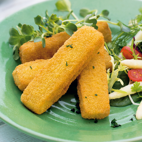Breaded hake sticks