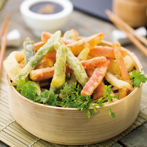 Vegetables in tempura