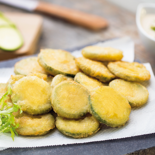 Battered courgette