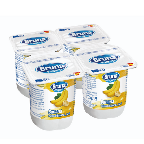 LONG-LIFE YOGURT 4x125 gr Shelf Stable – Banana
