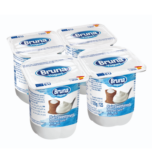 LONG-LIFE YOGURT 4x125 gr Shelf Stable – Plain Sweetened