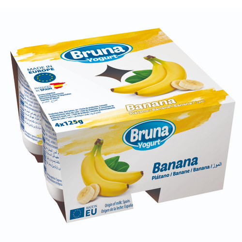 LONG-LIFE YOGURT 4x125 gr Shelf Stable – Banana