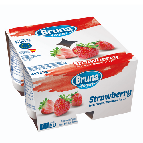 LONG-LIFE YOGURT 4x125 gr Shelf Stable – Strawberry