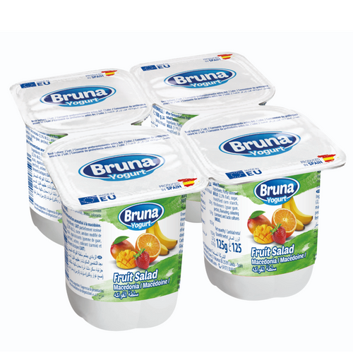 LONG-LIFE YOGURT 4x125 gr Shelf Stable – Fruit Salad