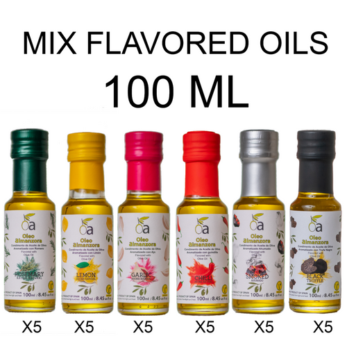 Flavored oil with lemon