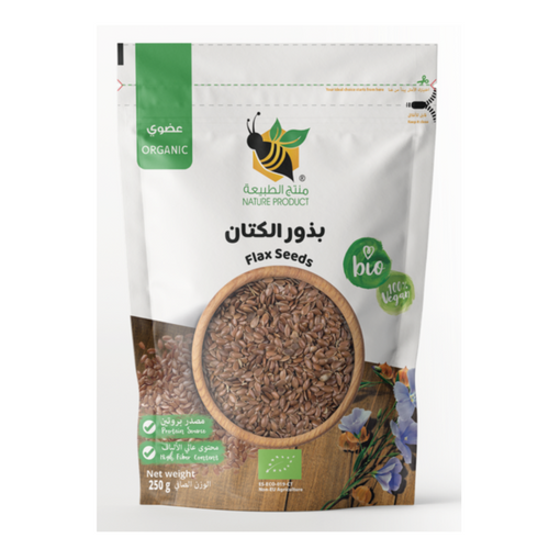 Brown flax seeds