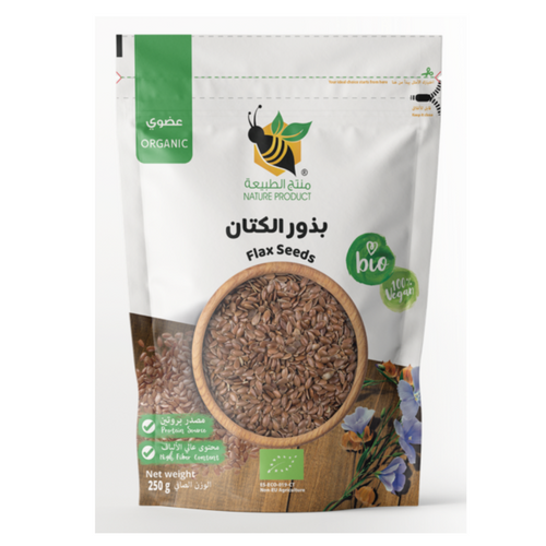 Brown flax seeds