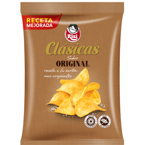 Patatas fritas 30 gr or 100 gr, regular or flavoured