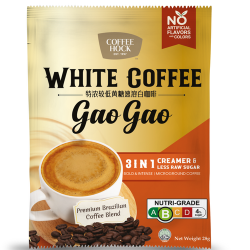 White Coffee Gao Gao 3in1 (Creamer & less Raw Sugar)