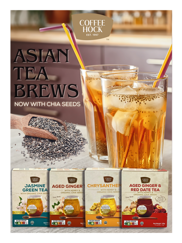 Asian Tea Brew with Chia Seeds