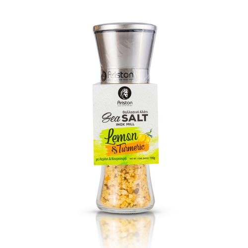 Ariston Premium Sea Salt-Infused Sea Salt, 4 Blend Peppercorn