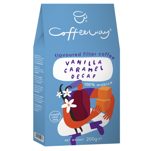 Coffeeway Flavoured Filter Coffee Vanilla Caramel Decaf