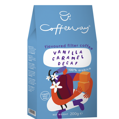 Coffeeway Flavoured Filter Coffee Vanilla Caramel Decaf