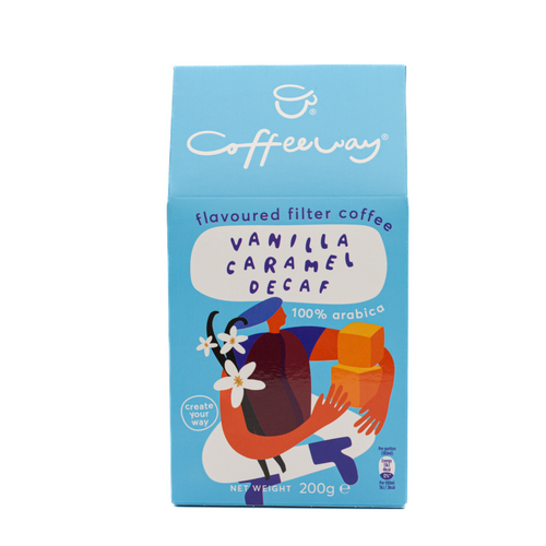 Coffeeway Flavoured Filter Coffee Vanilla Caramel Decaf