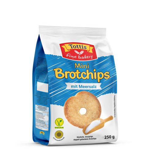 TOTTIS FINE BAKERY MINI BREAD CHIPS in flavors