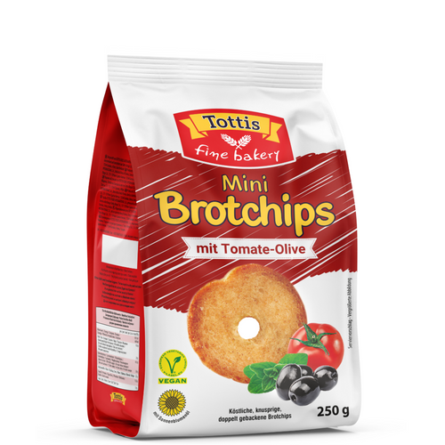 TOTTIS FINE BAKERY MINI BREAD CHIPS in flavors