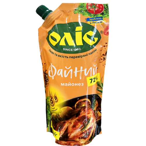 Mayonnaise 72% sunflower oil