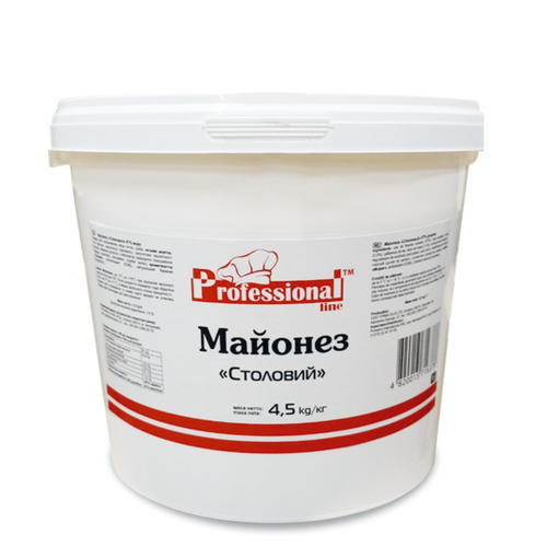 Mayonnaise 67% sunflower oil in bucket