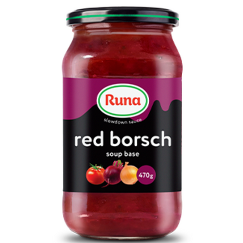 тм Runa Soup base Red borsch sterilization glass jar