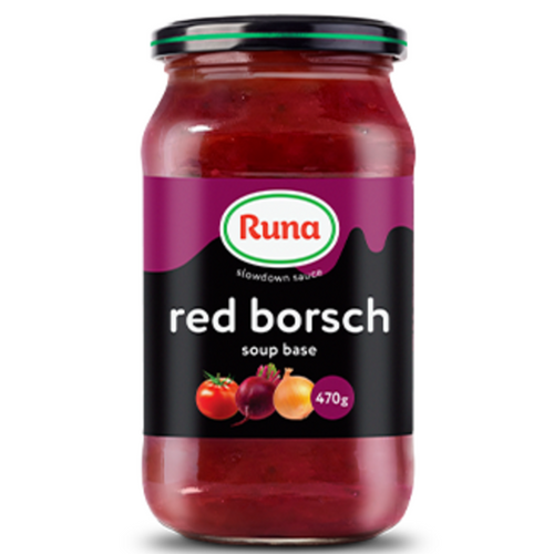 тм Runa Soup base Red borsch sterilization glass jar