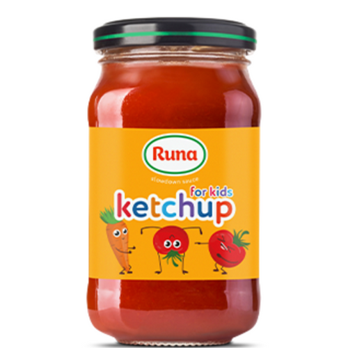 тм Runa Ketchup for kids sterilization glass jar