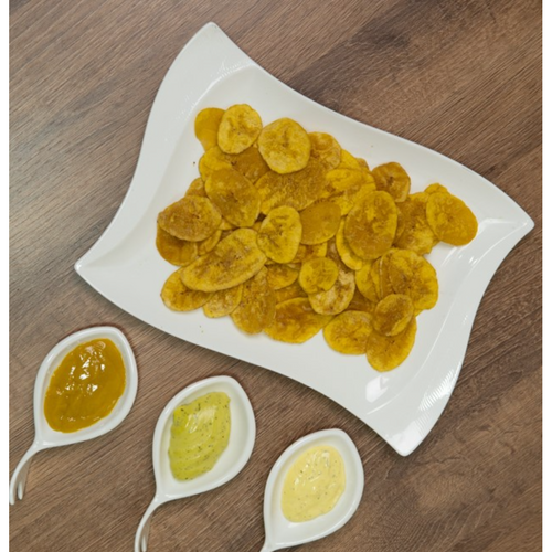 Salty plantain chips