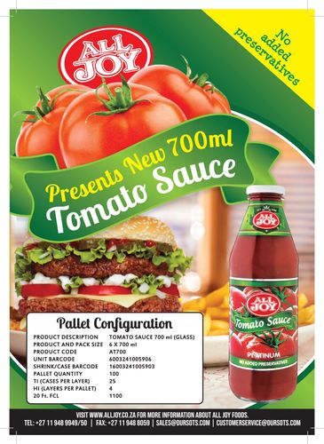 All Joy Tomato Sauce