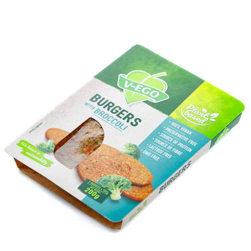 Vegan Burgers with Broccoli
