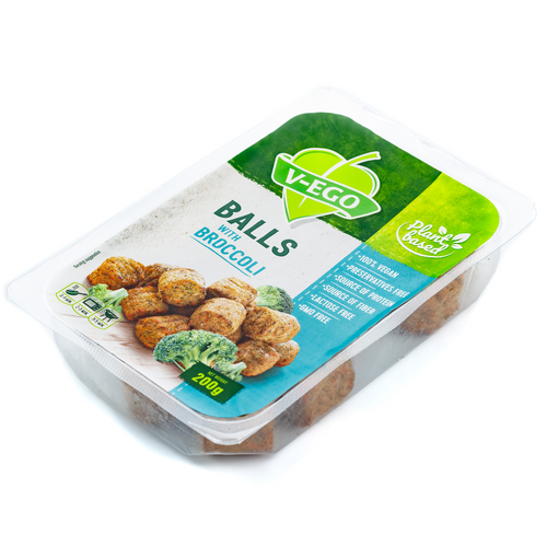 Vegan Meat Free Meatballs with Broccoli
