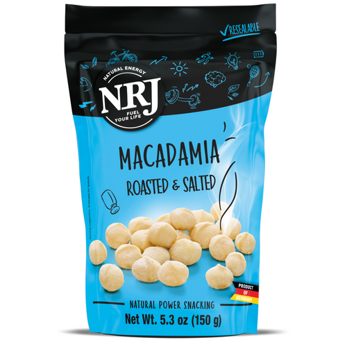 Macadamia kernels roasted and salted