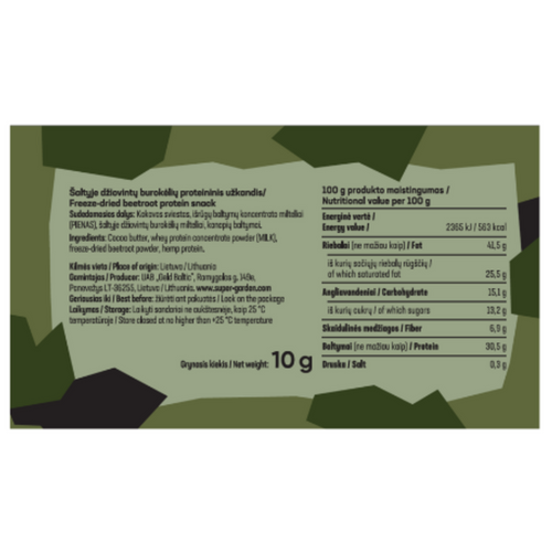 S.T.A.R.M.Y freeze-dried beetroot protein snack