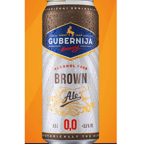 GUBERNIJA Brown Ale alcohol free beer