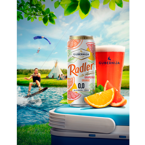GUBERNIJA Orange Grapefruit RADLER alcohol free​