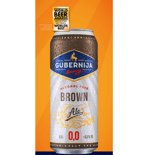 GUBERNIJA Brown Ale alcohol free beer