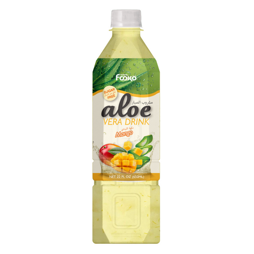 Fooko Aloe Vera Drink Sugar Free Original, Mango, Lychee