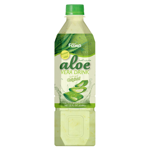 Fooko Aloe Vera Drink Sugar Free Original, Mango, Lychee