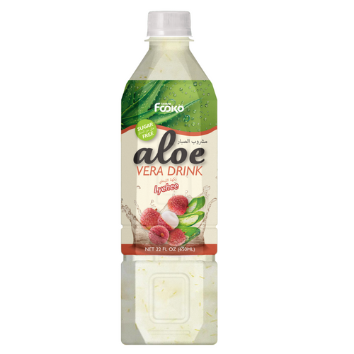 Fooko Aloe Vera Drink Sugar Free Original, Mango, Lychee