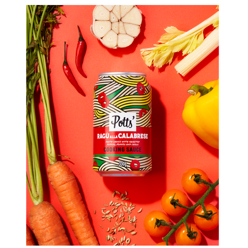 Potts' Calabrese Ragu cooking sauce