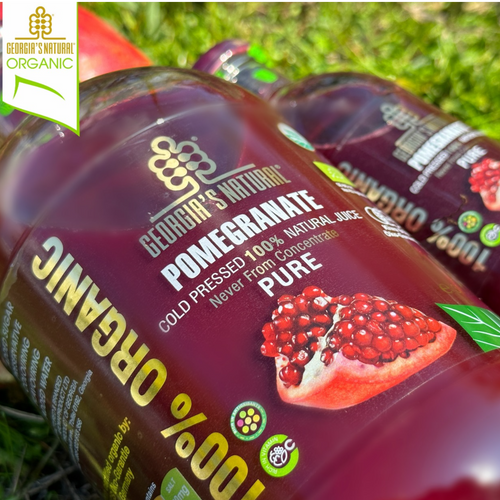 100% ORGANIC PURE POMEGRANATE JUICE