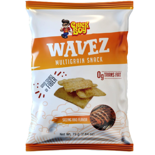 Chickboy Wavez Multigrain  Sizzling BBQ Flavor Snack 75g