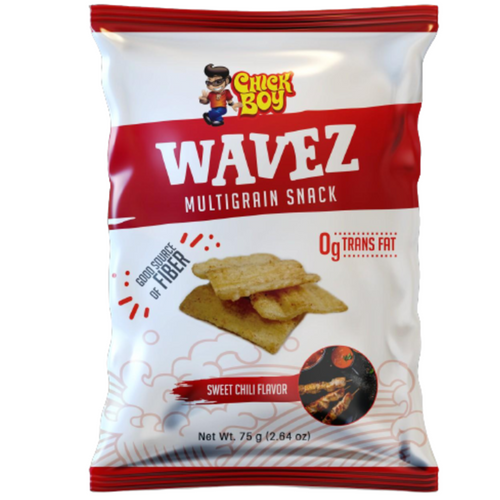 Chickboy Wavez Multigrain  Sweet Chilli Flavor Snack 75g