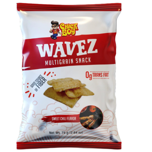 Chickboy Wavez Multigrain  Sweet Chilli Flavor Snack 75g