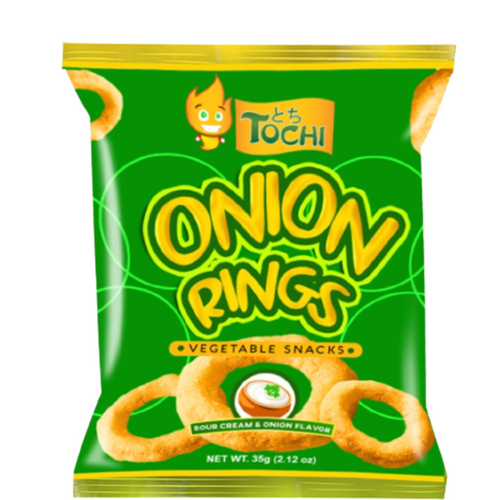 Tochi  Onion Rings  Vegetable Snacks  (Sour Cream & Onion Flavor) 35g