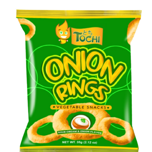 Tochi  Onion Rings  Vegetable Snacks  (Sour Cream & Onion Flavor) 35g