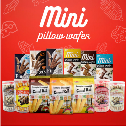 Wafers (Fingers, Mini Pillows, Lumpia Cereal Roll, and Whimsy)