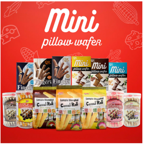 Wafers (Fingers, Mini Pillows, Lumpia Cereal Roll, and Whimsy)